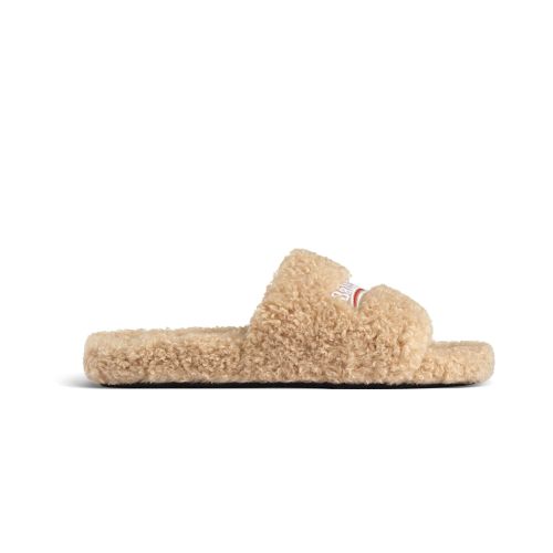 Balenciaga Women's Furry Slide Sandal 