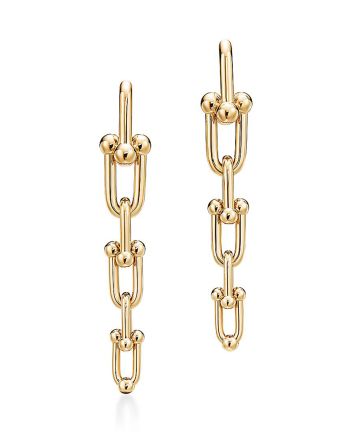 Tiffany Women's Graduated Link Earrings Golden