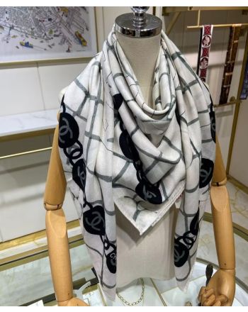 Chanel Women's Camellia Printed Square Scarf