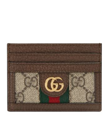 Gucci Ophidia GG card case 523159 Dark Coffee